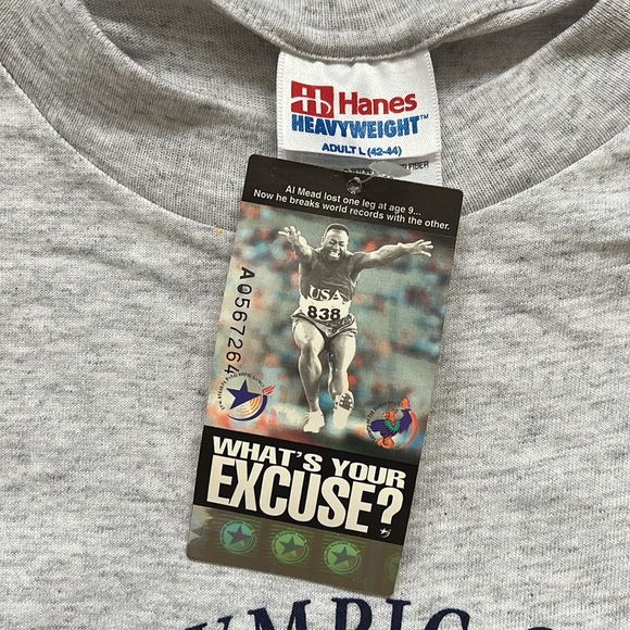 Vintage 1996 Atlanta Paralympic Games T-Shirt / New / Large - Picture 3 of 11